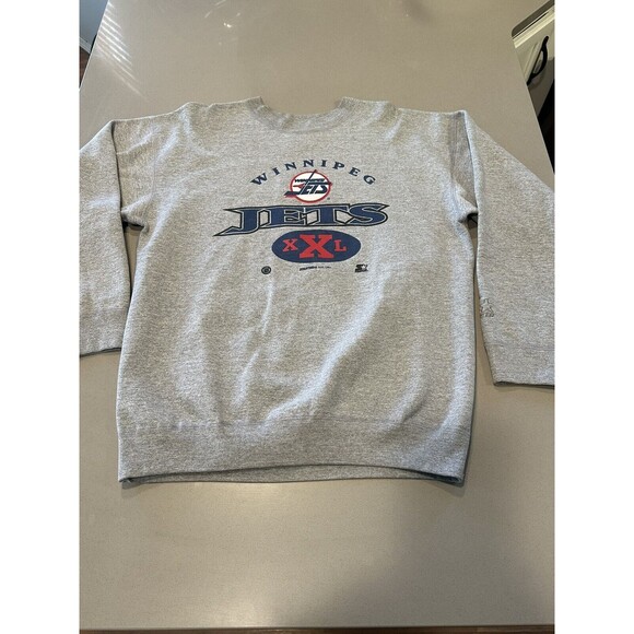 Rare Print 1994 Starter Winnipeg Jets Hockey Jersey 90s NHL Licensed Sweatshirt - Picture 1 of 6